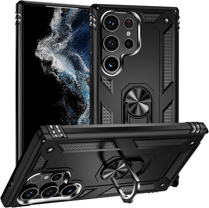 Samsung Galaxy S24 Ultra Case - Black - Armor Kickstand Back Cover