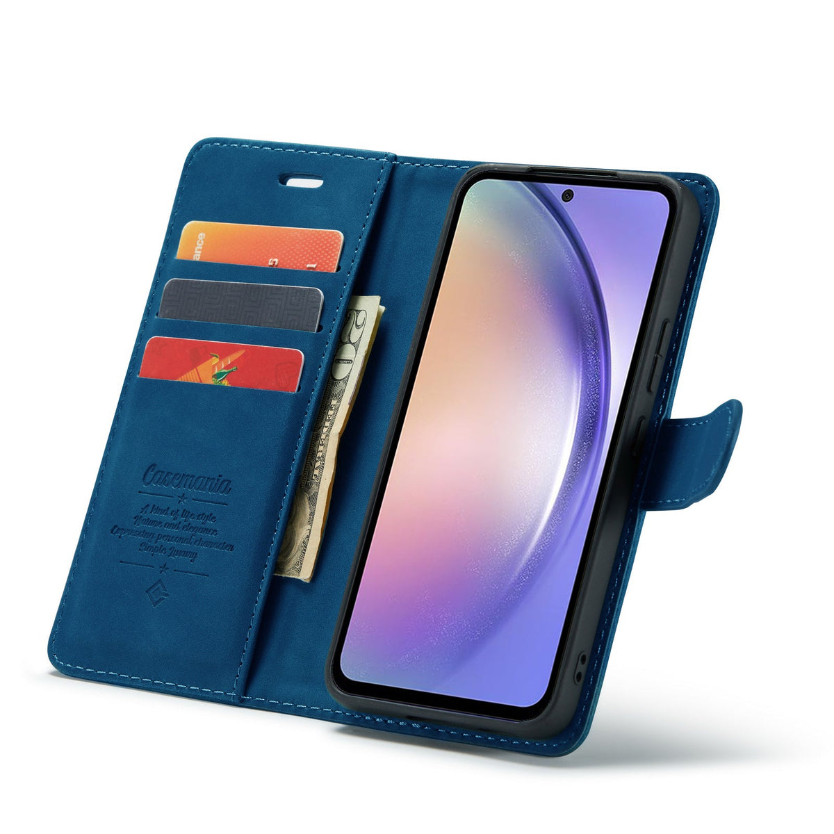 Samsung Galaxy A17 5G Hoesje - Navy Blue - 2 in 1 Bookcase