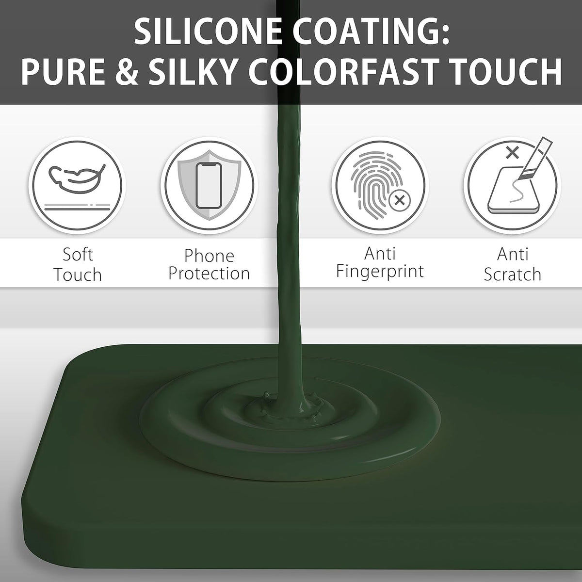 Samsung Galaxy S26 Hoesje - Donker Groen - Liquid Siliconen Back Cover