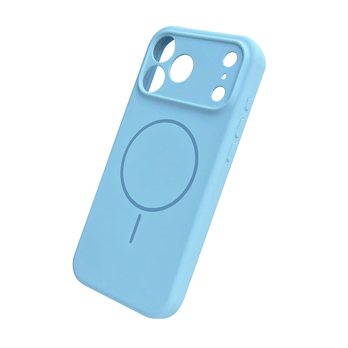 Apple iPhone 17 Pro Max Case - Light Blue - Liquid Silicone MagSafe Back Cover