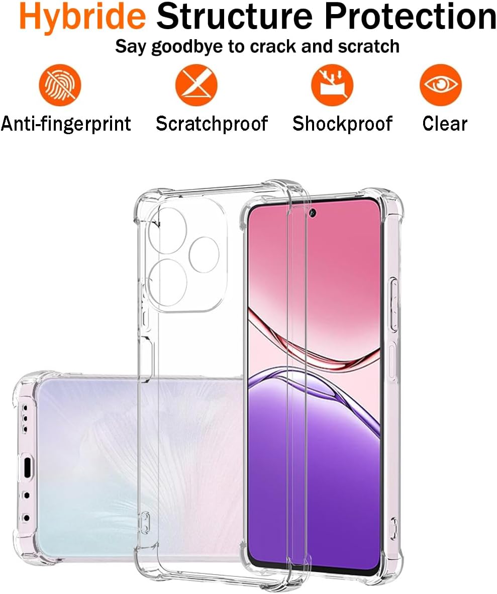 Oppo A5 Pro 5G Hoesje - Transparant - Anti-Shock Back Cover