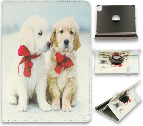 Apple iPad Air 4 10.9 (2020) Tablethoes - Honden - Draaibare Bookcase