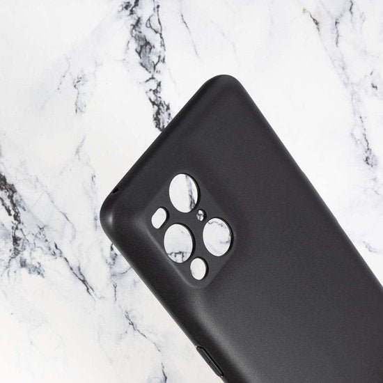 OPPO Find X3 Pro Hoesje - Zwart - Siliconen Back Cover