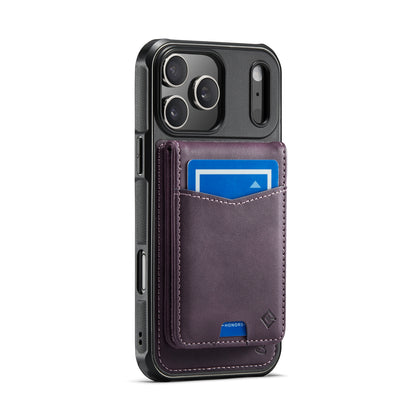 Hochwertige 2-in-1-Rückseite | Abnehmbarer Ständer mit Brieftaschenfunktion | für Apple iPhone