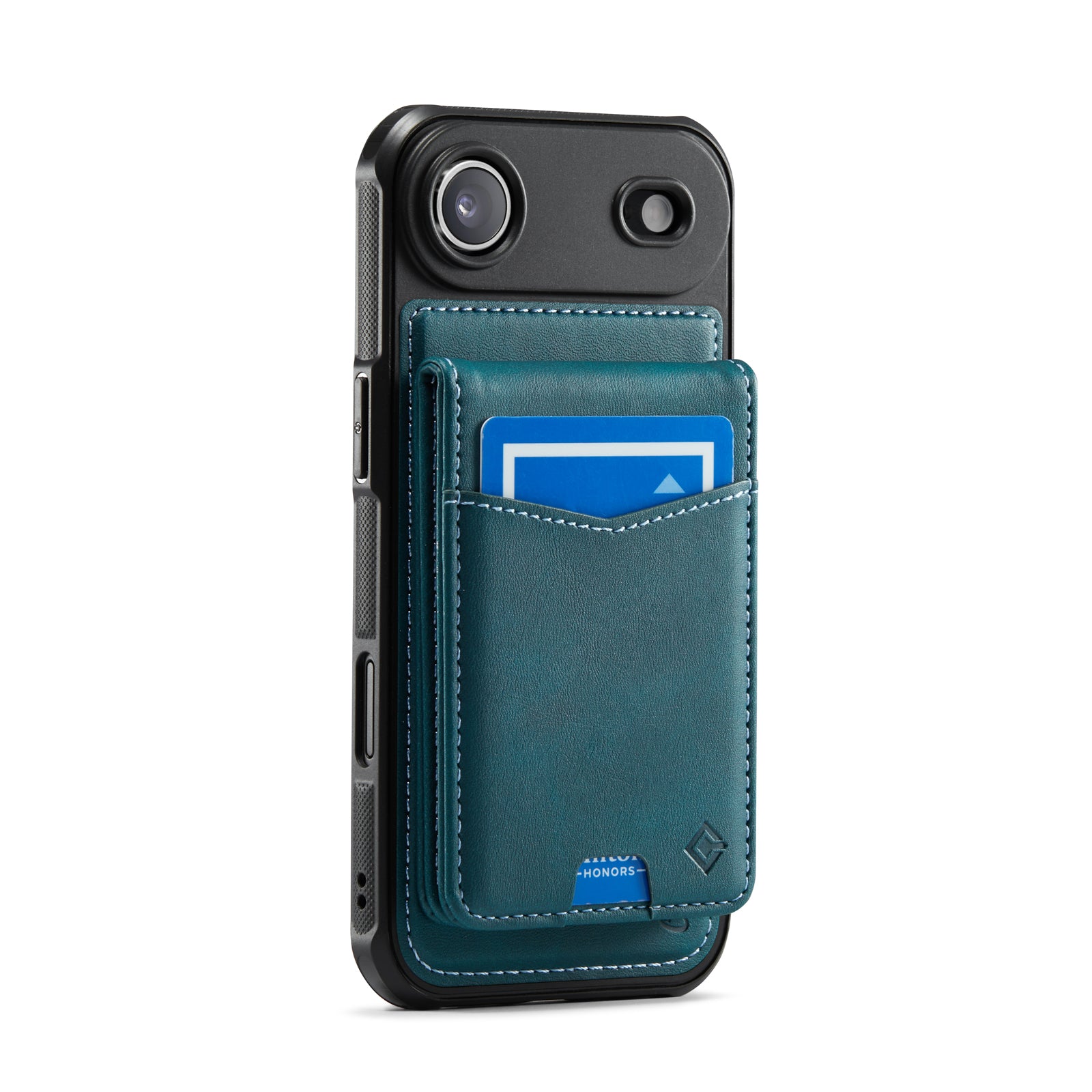 Hochwertige 2-in-1-Rückseite | Abnehmbarer Ständer mit Brieftaschenfunktion | für Apple iPhone