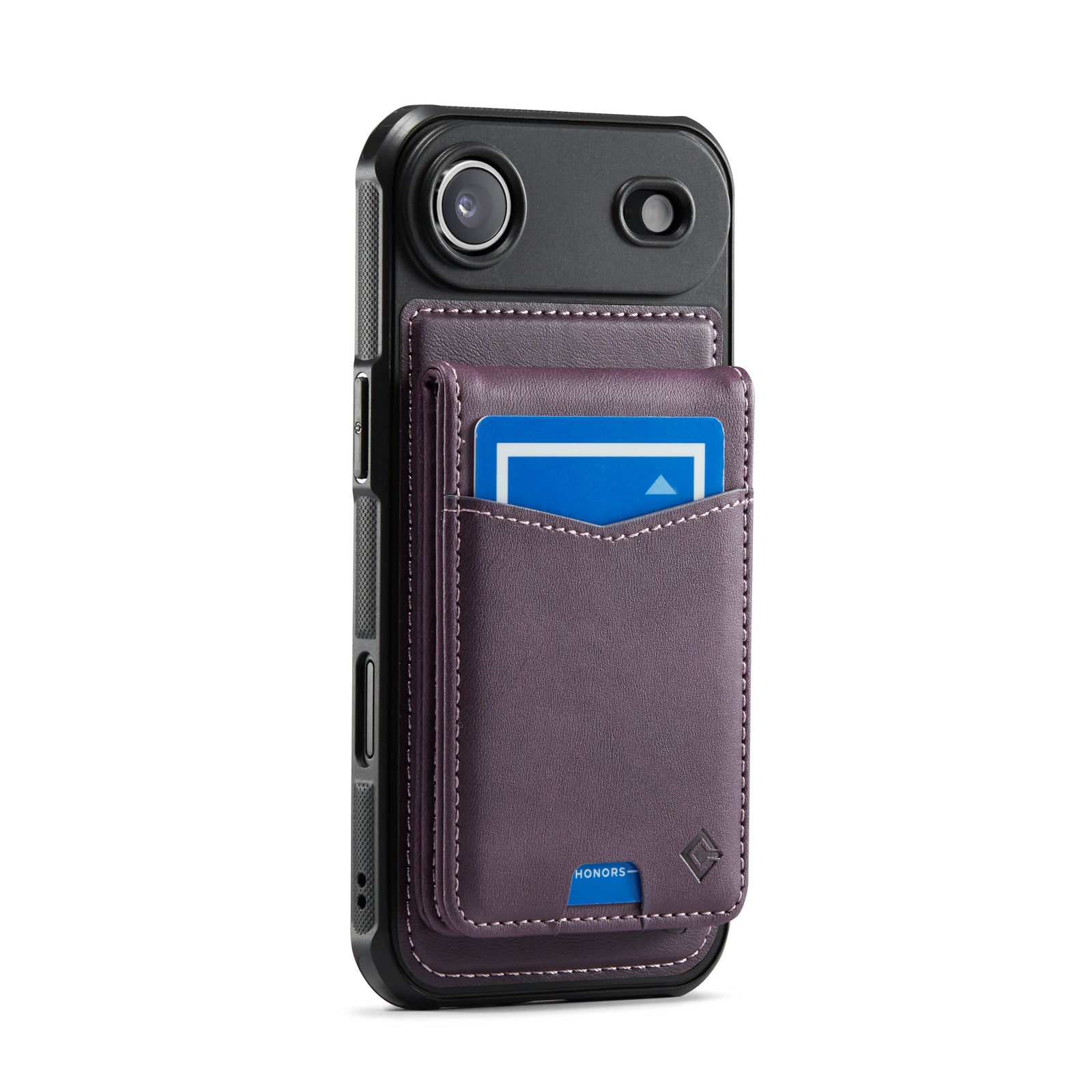 Hochwertige 2-in-1-Rückseite | Abnehmbarer Ständer mit Brieftaschenfunktion | für Apple iPhone