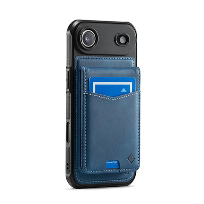 Hochwertige 2-in-1-Rückseite | Abnehmbarer Ständer mit Brieftaschenfunktion | für Apple iPhone