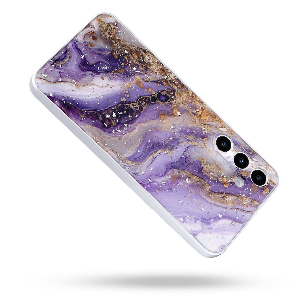 Samsung Galaxy A26 Hülle - Lila - Silikon Marmor Backcover