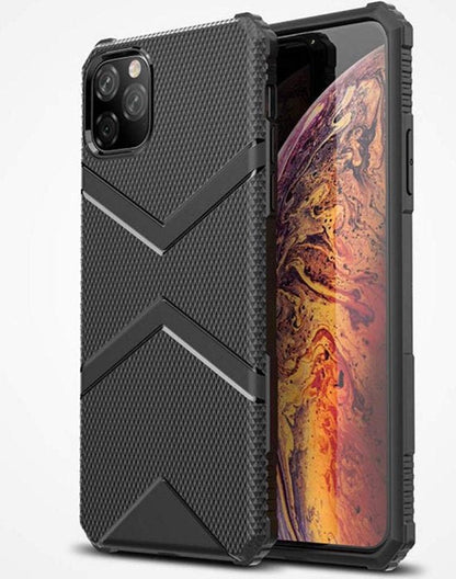 Apple iPhone 11 Pro Hoesje - Zwart - Anti Slip Back Cover