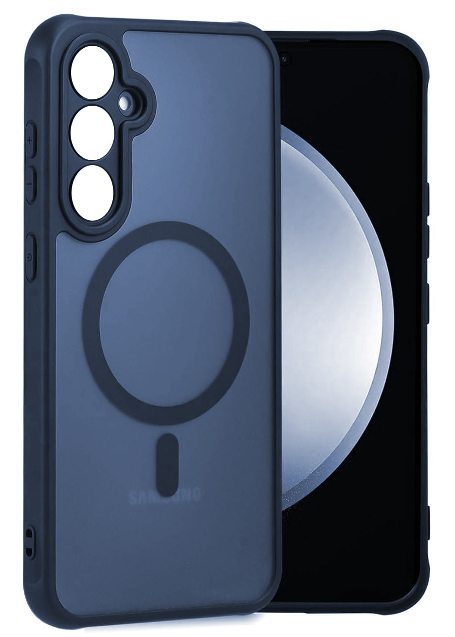 Samsung Galaxy S23 FE Hoesje - Blauw - Matte Armor MagSafe Back Cover