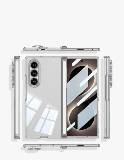 Samsung Galaxy Z Fold8 Ultra Hoesje - Transparant - 360 Graden Full Body Case met Ingebouwde Screenprotector