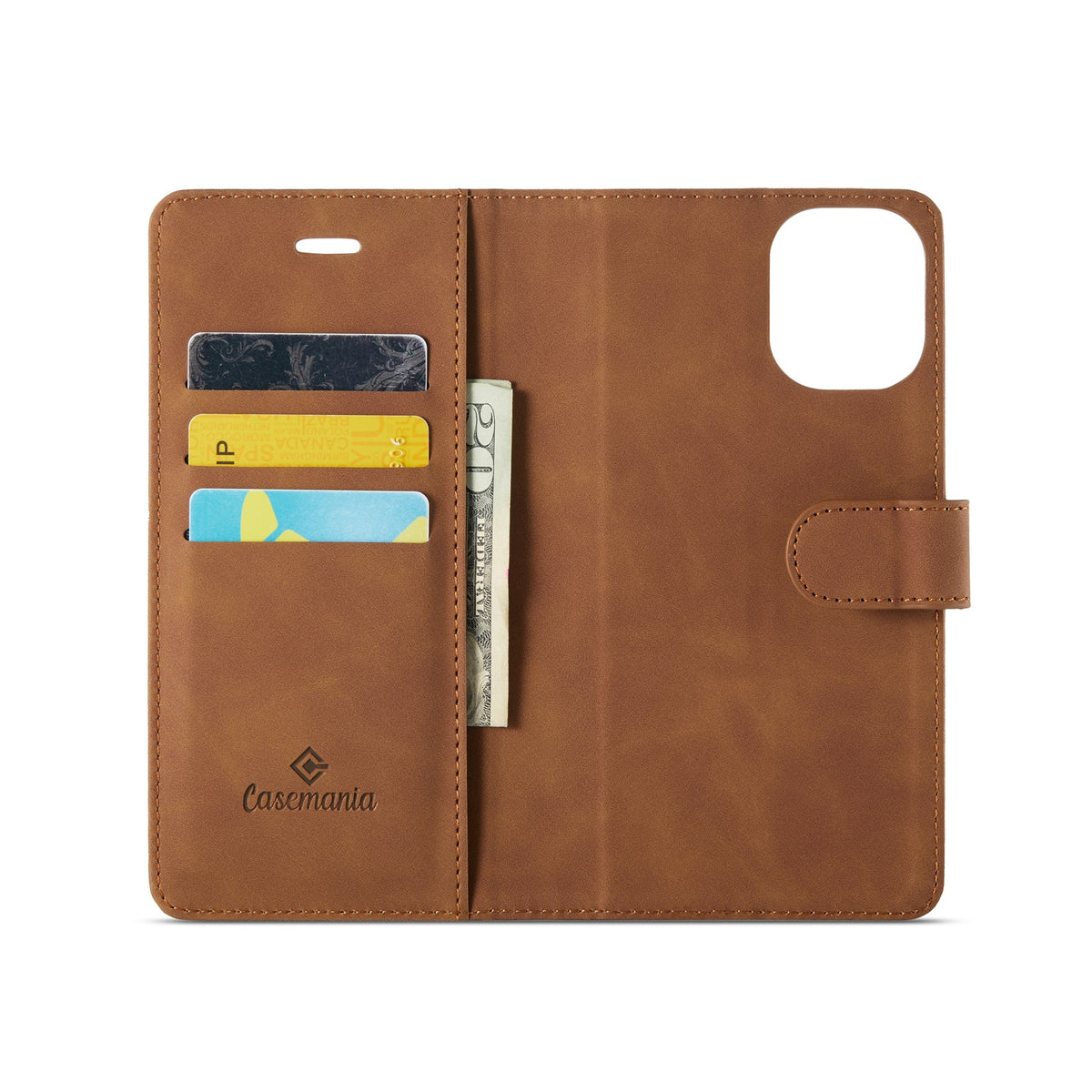 Apple iPhone 16 Plus Hoesje - Sienna Brown - 2 in 1 Bookcase
