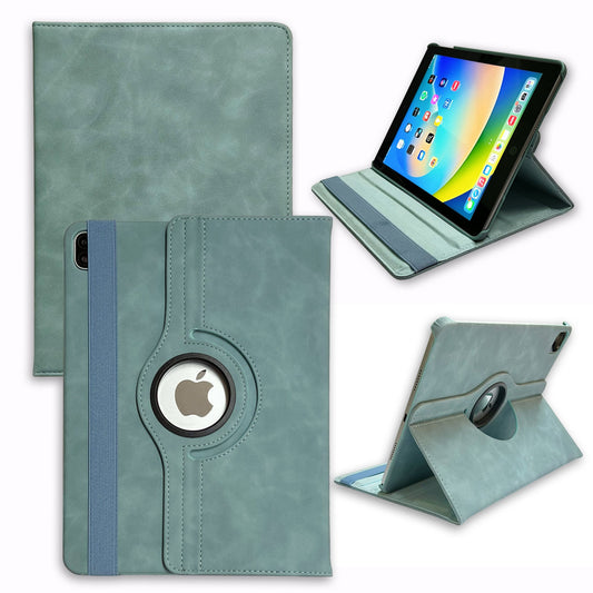 Apple iPad Air 13 (2024) Tablethoes - Aqua Blue - Draaibare Bookcase