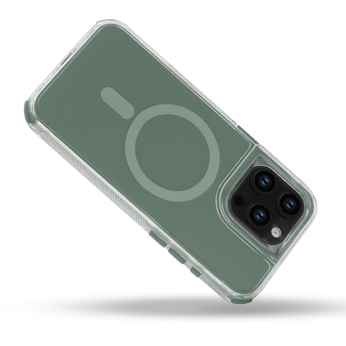 Apple iPhone 16 Pro Hoesje - Groen - Liquid Armor MagSafe Back Cover