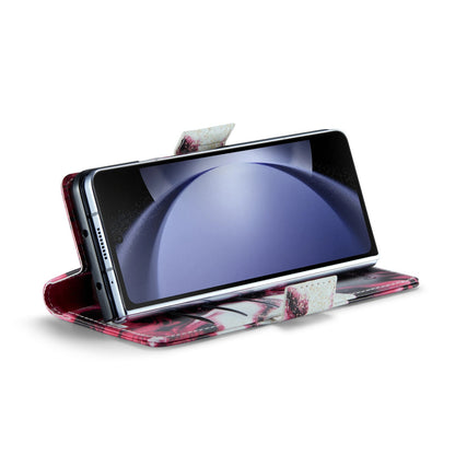 Samsung Galaxy Z Fold 5 Hoesje - Red Rhodonite - Marmer Bookcase