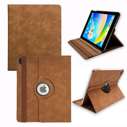 iPad Air 13 inch 2025 Tablet Case - Sienna Brown - Rotating Folio Case