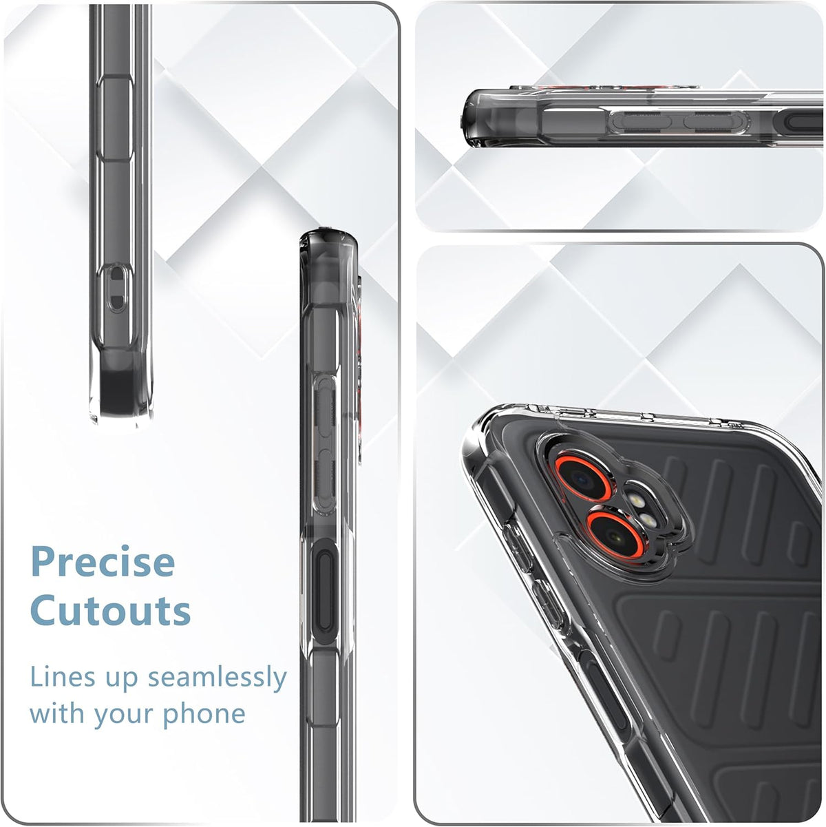 Samsung Galaxy XCover7 Pro Case - Clear - Anti-Shock Back Cover