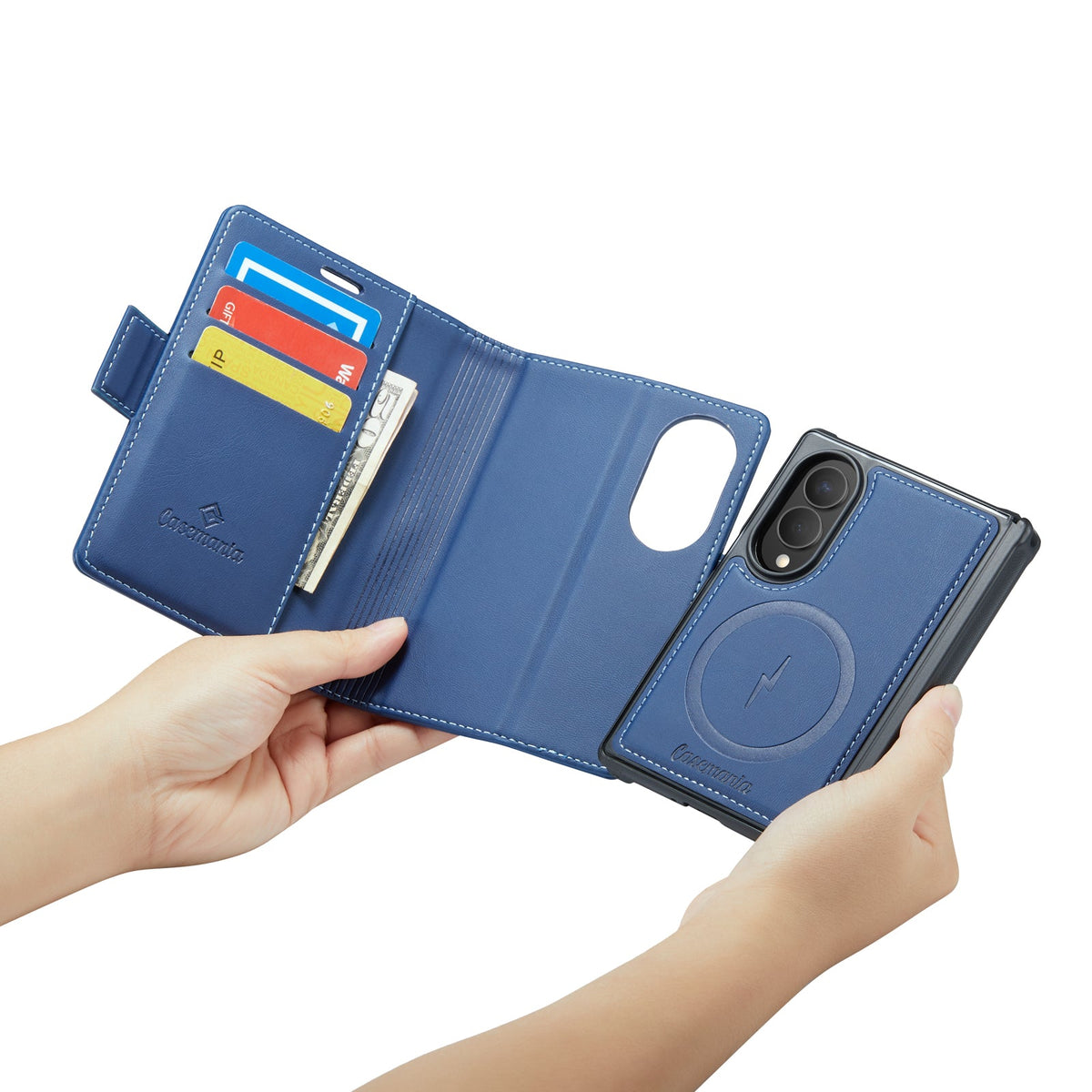 Samsung Galaxy Z Fold8 Hülle - Navy Blue - 2-in-1 MagSafe-Klapphülle mit Kartenfach