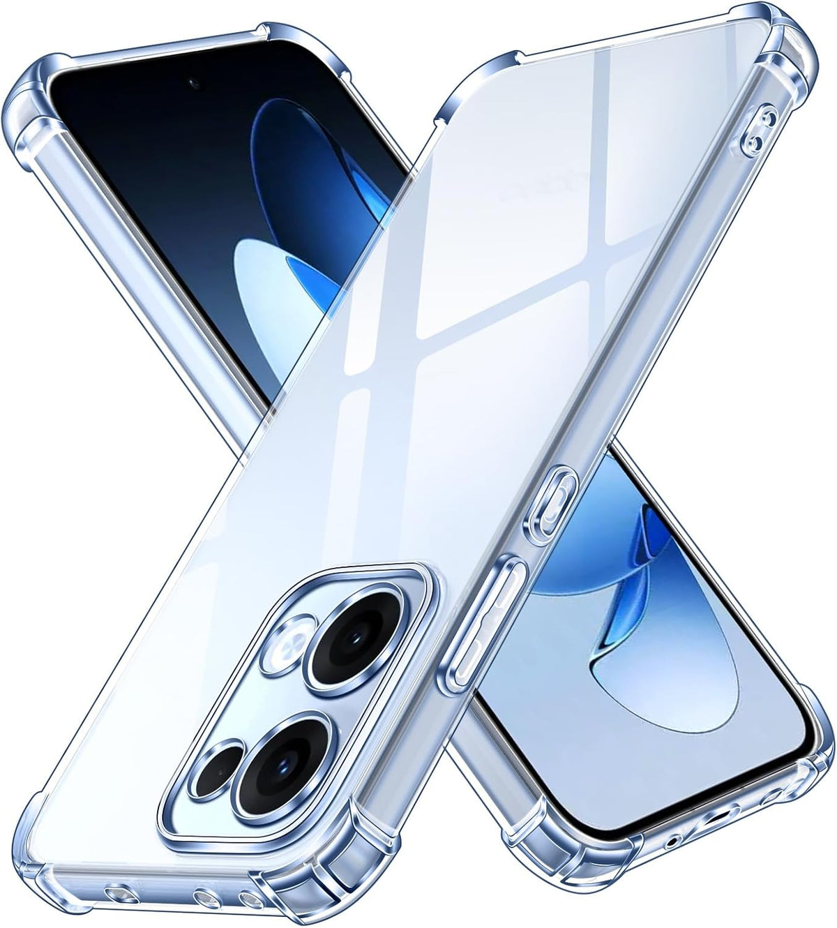Coque Oppo Reno 13 F - Transparente - Étui arrière anti-chocs