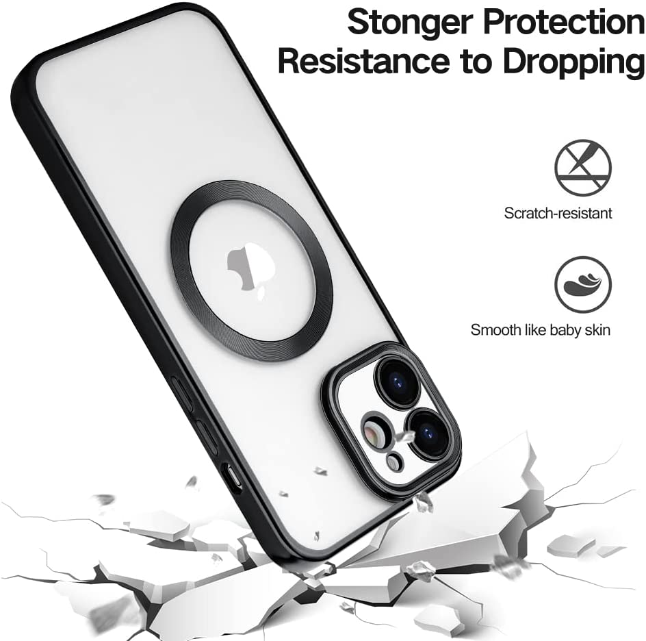 Apple iPhone 12 Hoesje - Zwart - Siliconen MagSafe Back Cover
