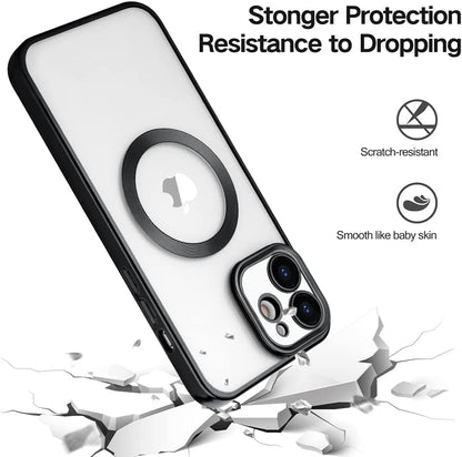 Apple iPhone 12 Hoesje - Zwart - Siliconen MagSafe Back Cover