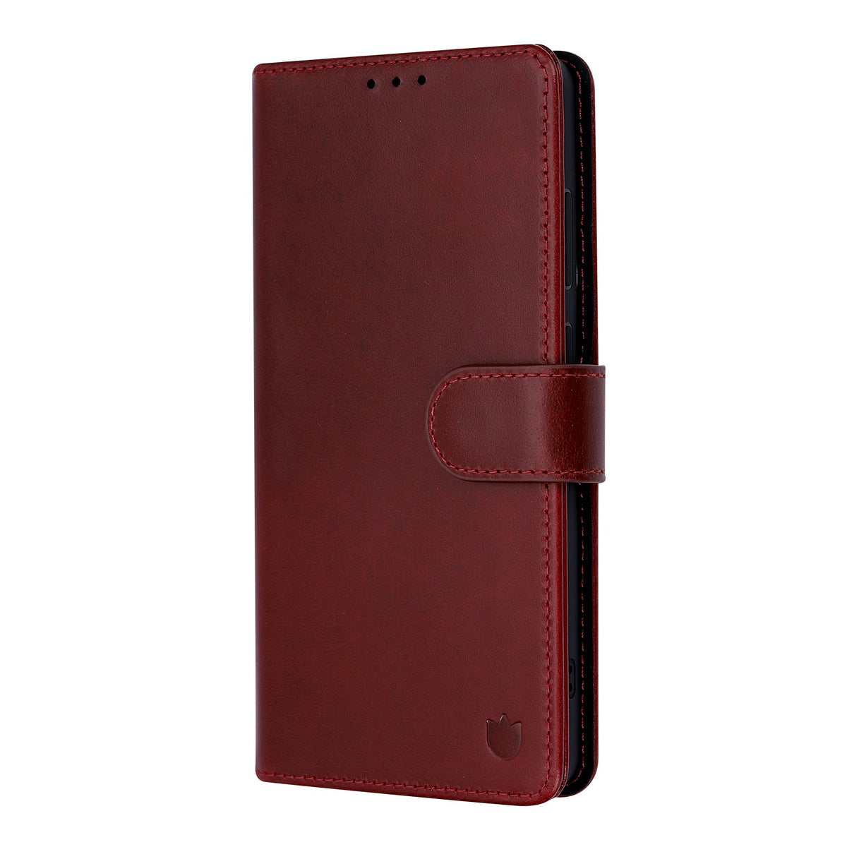 Samsung Galaxy A57 Hoesje - Burgundy Red - Echt Leren Bookcase