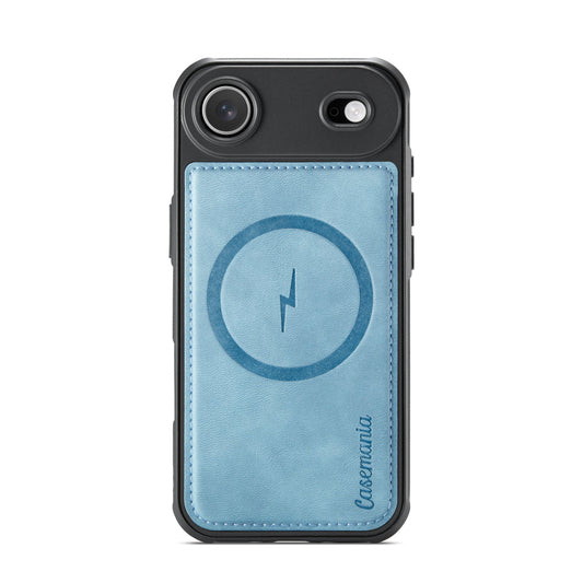Apple iPhone Air Hülle - Aqua Blue - Kunstleder-MagSafe-Backcover