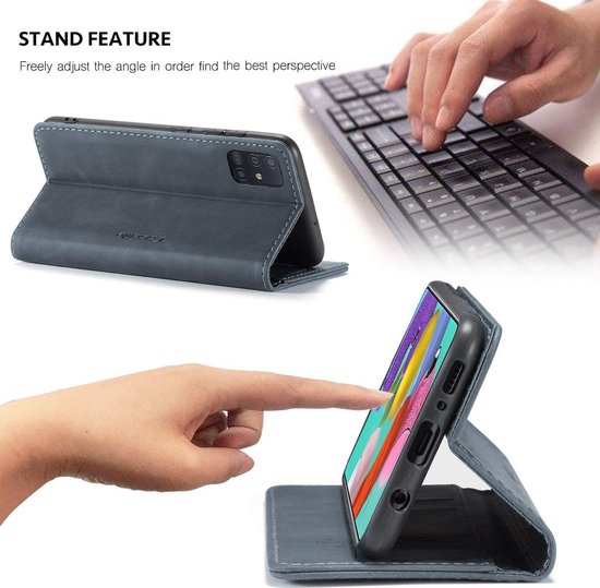 Samsung Galaxy A51 Hoesje - Shadow Gray - Dunne Bookcase