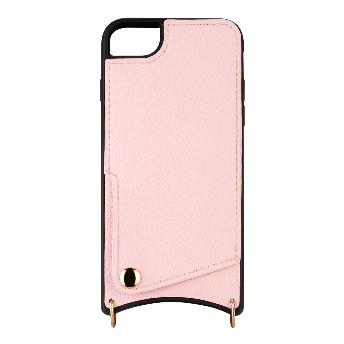 Apple iPhone 7 Hülle - Rosa - Backcover mit Handschlaufe und Handykette