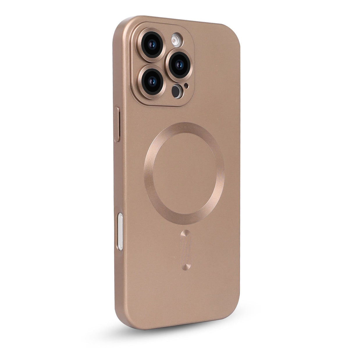 iPhone 16 Pro Max Hoesje - Brons - Matte Siliconen MagSafe Back Cover