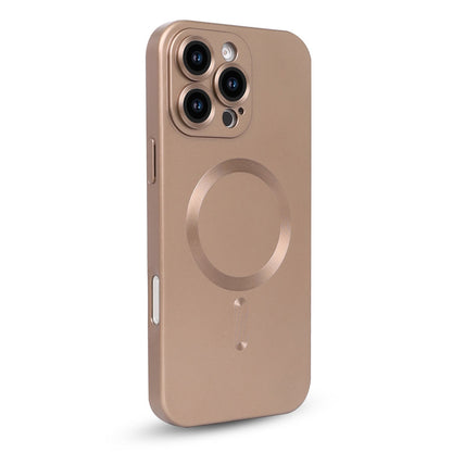iPhone 16 Pro Max Hoesje - Brons - Matte Siliconen MagSafe Back Cover