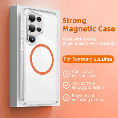 Samsung Galaxy S26 Ultra Case - Orange - Minimalist MagSafe Back Cover