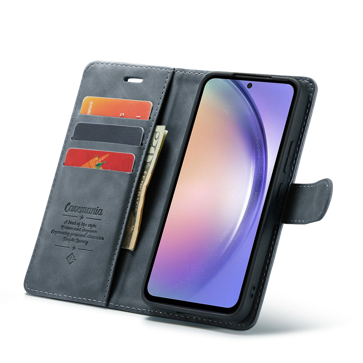 Samsung Galaxy A26 Hoesje - Shadow Gray - 2 in 1 Bookcase