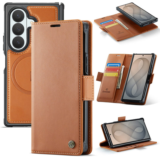Samsung Galaxy Z Fold8 Ultra Hülle - Sienna Brown - 2-in-1 MagSafe-Klapphülle mit Kartenfach