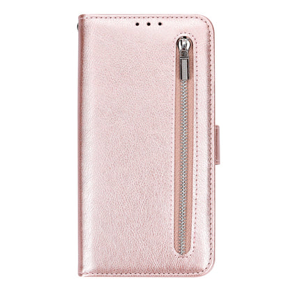 Samsung Galaxy A03 Hoesje - Roségoud - Luxe Bookcase met Rits