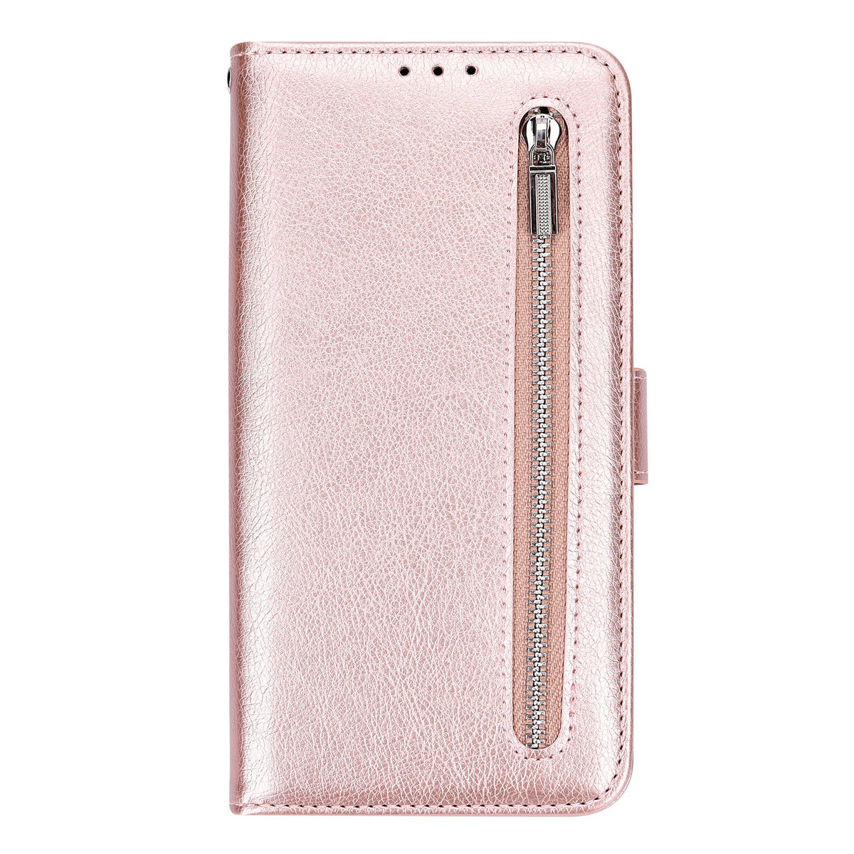 Samsung Galaxy A51 Hoesje - Rosegoud - Luxe Bookcase met Rits