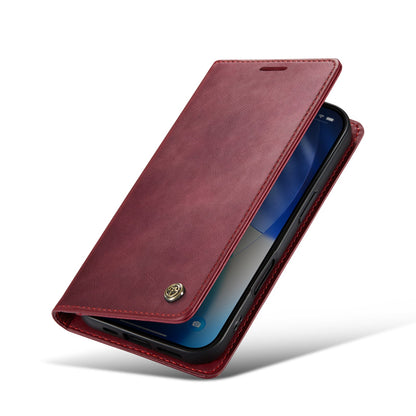 Apple iPhone 17 Case - Burgundy Red - Luxury Thin Wallet Case