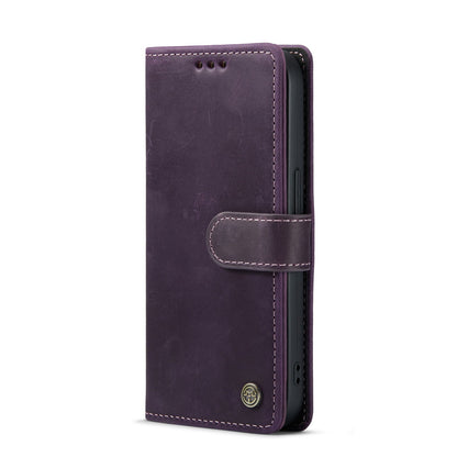 Apple iPhone 15 Pro Max Hoesje - Paars - Echt Leren Bookcase