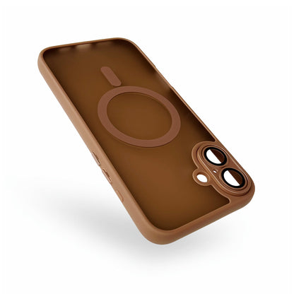 Apple iPhone 16 Case - Brown - Matte Armor MagSafe Back Cover