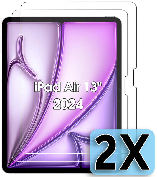 Apple iPad Air 6 13 (2024) Screenprotector - Full Cover - 2 Stuks