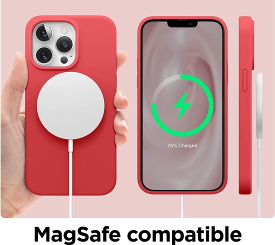 Apple iPhone 13 Pro Max Hoesje - Rood - Siliconen Back Cover