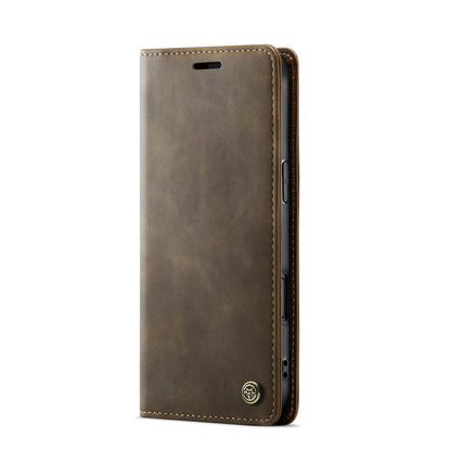 Apple iPhone Air Hoesje - Cedar Brown - Kunstleer Portemonnee Bookcase