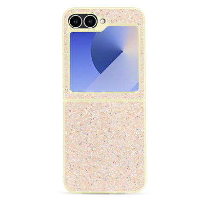 Samsung Galaxy Z Flip 6 Hoesje - Goud - Diamant Glitter Back Cover
