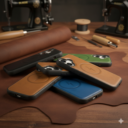 Apple iPhone 18 Pro Max Hoesje - Chestnut Brown - Echt Leren MagSafe Back Cover