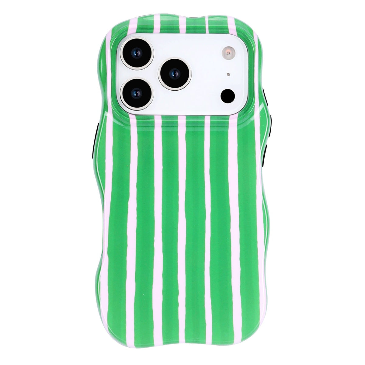 Apple iPhone 18 Pro Hoesje - Groen - Wave Edge Back Cover