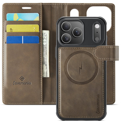 Apple iPhone 18 Pro Max Hoesje - Mahogany Brown - Luxe 2 in 1 MagSafe Bookcase