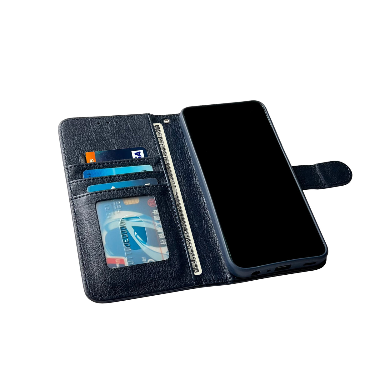 Samsung Galaxy A55 5G Hoesje - Blauw - Luxe Bookcase