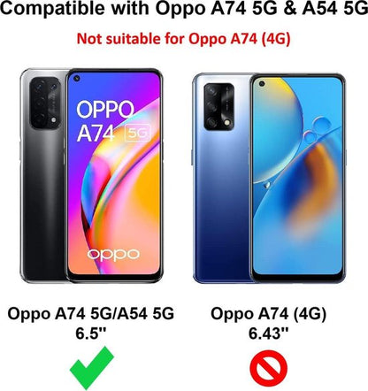 Oppo A74 5G / A54 5G Screenprotector - Tempered Glass - 2 Stuks