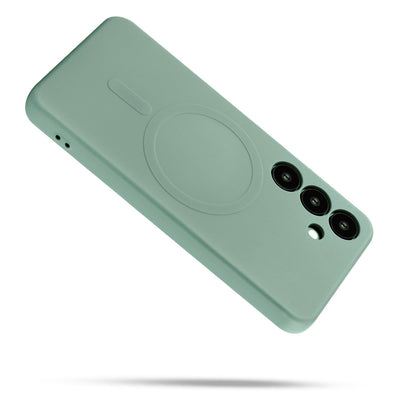 Samsung Galaxy S25 Plus Hoesje - Pistachio Groen - Liquid Siliconen MagSafe Back Cover