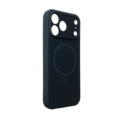 Apple iPhone 17 Pro Max Hoesje - Zwart - Magnetische Liquid Siliconen MagSafe Back Cover met Camerabescherming